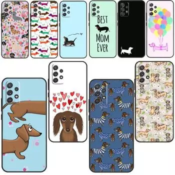 Чехол для телефона с таксой Teckel Dackel Dog для Samsung Galaxy A51 A71 A12 A22 A32 A42 A52 A72 A50 A70 A21S A52S A03S Samsung A10