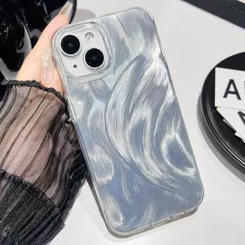 Чехол для телефона с текстурой из перьевой пряжи для iPhone 11 13 Pro Max iPhone 14 15 Pro Max 12 13 Pro Max 13 Pro 14 Pro Advanced, водонепроницаемый и устойчивый к падениям iPhone 11 чистый