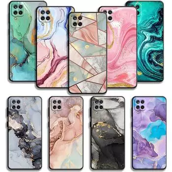 Чехол для телефона с текстурой розового золота и мрамором для Samsung Galaxy A70 A70s A50 A30s A04s A20s A20e A02 A02s A03 A42 M31 M13 Samsung M31