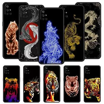 Чехол для телефона с тигровым неоном и леопардовым принтом для OnePlus 10 9 Pro 9T 10R 9R 9RT 8T 8 7 6T 7T Nord 2T CE 2 5G N200 N10 N100, мягкий силиконовый чехол OnePlus Nord N100
