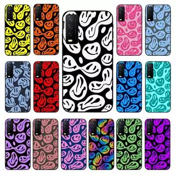 Чехол для телефона с триповым смайликом для VIVO Y31 Y21 Y70 Y21S Y20 Y72 1907 Y12 Y11S Y53S Y33S Y55 Y76 Y51 Y15S Y01 VIVO Y31