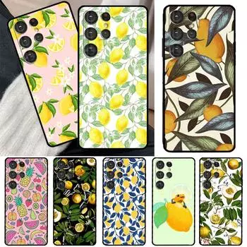 Чехол для телефона с тропическими летними фруктами и лимоном для Samsung Galaxy S21 S22 Ultra Note 20 S8 S9 S10 Plus Note 10 Plus S20 FE Galaxy S10e