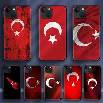Чехол для телефона с турецким флагом Турции для iPhone Samsung Galaxy Redmi Xiaomi Oppo OnePlus Note SA 7 8 9 10 11 12 13 14 20 21 22 23 53 54 Pro Max Plus Ultra iPhone 6 or 6S