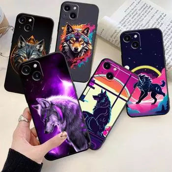 Чехол для телефона с волком для iPhone Samsung Galaxy Redmi Xiaomi Oppo OnePlus Note SA 7 8 9 10 11 12 13 14 20 21 22 23 53 54 Pro Max Plus Ultra TPU Soft iPhone 6 or 6S