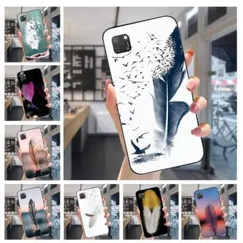 Чехол для телефона с волшебным пером для Huawei Mate 40 30 20 10 Pro Lite Nova 9 8 5T Y7p Y7, мягкий черный чехол для телефона Huawei Mate40