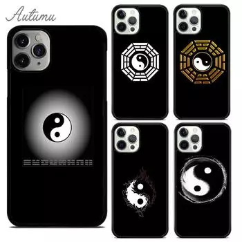 Чехол для телефона с восемью диаграммами Taiji Yin Yang для iPhone 11 12 13 14 Pro Max mini XR XS SE 2020 7 8 Plus Samsung S21 S22 iPhone 6plus