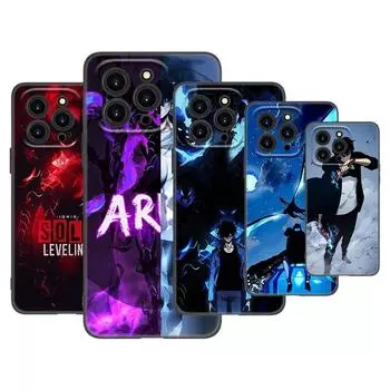 Чехол для телефона с выравниванием аниме Solo для Apple iPhone 13 12 Mini 11 Pro XS Max X XR 8 7 6S 6 Plus SE 2020 5S 5, мягкий черный чехол из ТПУ iPhone 13 Pro Max