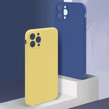 Чехол для телефона с высокой олеофобной прочностью и защитой от отпечатков пальцев, защитный чехол из ТПУ для телефона iPhone 13/13 Mini/13 for iPhone 12 чёрный