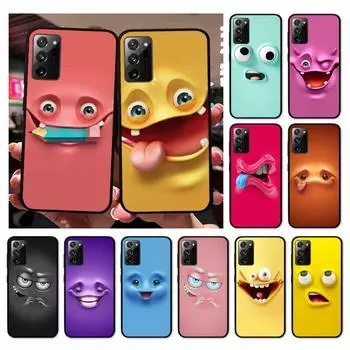 Чехол для телефона с забавным лицом для Samsung Note 20 Ultra 10 pro lite plus 9 8 5 4 3 M 30s 11 51 31 31s 20 A7 Samsung Note20
