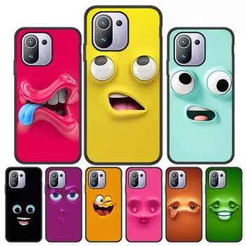 Чехол для телефона с забавным лицом для Xiaomi Redmi Note 10 9 8 7 Pro 9S 10S 8T, чехол Funda для Xiaomi Mi 11 Lite 11T Pro Ultra Note10 9A, чехол Redmi Note 9 Pro Max
