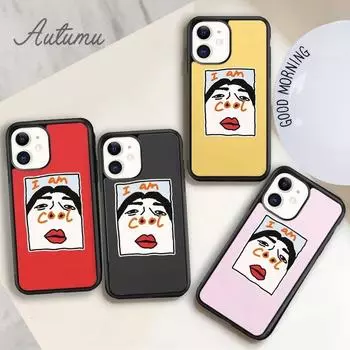Чехол для телефона с забавным рисунком «I Am Cool» для iPhone 11 12 13 14 Pro Max mini XR XS SE 2020 7 8 Plus Samsung Galaxy S21 S22 iPhone 6plus
