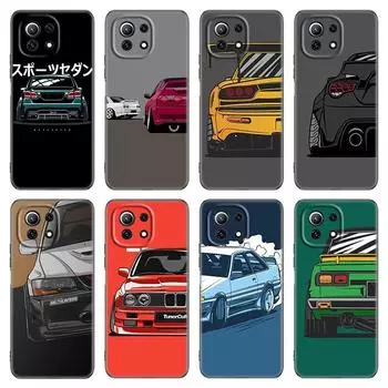 Чехол для телефона с задним фонарем с рисунком автомобиля для Xiaomi Mi POCO X3 NFC GT M4 M3 12 11T 10T Pro A3 11 Lite NE 5G 12X 11i F3, мягкий черный чехол Xiaomi Mi A3
