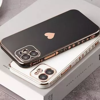 Чехол для телефона с защитой линз из твердого покрытия для iPhone 15 14 13 12 11 Pro Max X XR XS Max 7 8 6 6s Plus SE 2020 13 Pro Max Мягкий чехол iPhone 8 Plus белый