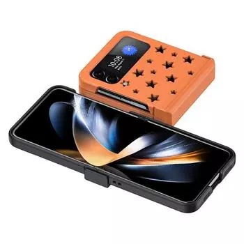 Чехол для телефона с защитой от царапин Zflip4, чехол для Samsung Galaxy Z Flip4 Flipo 4, 5g Flip3 Flip 3, противоскользящие чехлы для мобильных телефонов for Samsung Z Flip 4 небесно-голубой