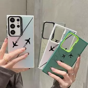 Чехол для телефона с защитой от падения с рисунком в виде линий для Samsung S24 S23 A55 Xiaomi Redmi 13C Poco C65 iPhone 15 Huawei Honor 90 противоударный защитный бампер Samsung A54 5G