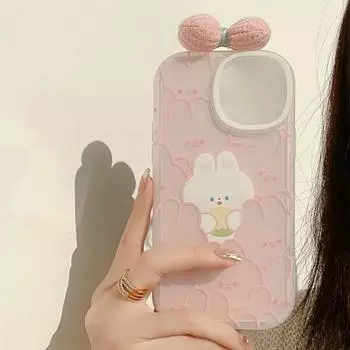 Чехол для телефона с завязкой-бабочкой и цветком, устойчивый к царапинам, гибкий освежающий декор, чехол для телефона с изображением животных iPhone14/Pro/Pro для Max/Max(плюс) For iPhone14 Pro B