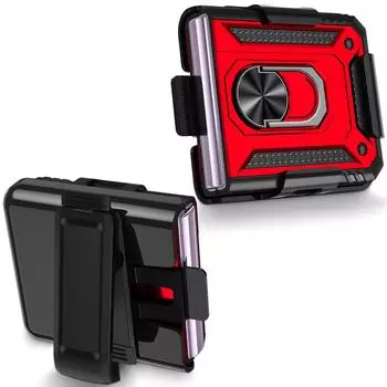 Чехол для телефона с зажимом на ремень для Samsung Galaxy Z Flip 3 5g Flip4 Flip 4 Zflip4 Flip3 с защитой от падения, чехол с кольцом на палец for Galaxy Z Flip 3 серебряный