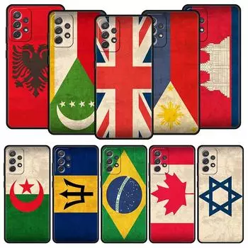 Чехол для телефона Samsung A13 A51 A71 A41 A31 A21S A11 A03S A12 A32 A52 A22 A23 A33 A53 A73 5G Чехол Канада Израиль Национальный флаг Samsung A13 5G