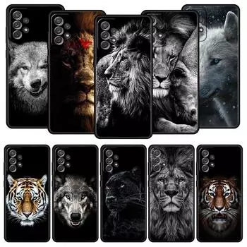 Чехол для телефона Samsung A13 A51 A71 A41 A31 A21S A11 A01 A03S A12 A32 A52 A22 A23 A33 A53 A73 5G, чехол Гепард, Тигр, Лев, животные Samsung A22 5G