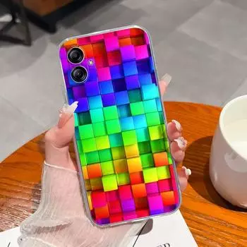 Чехол для телефона Samsung A20S A03 A14 A30 A04E A32 A10e A52, задняя крышка, модная противоударная матовая мягкая силиконовая прозрачная сумка для телефона для бампера Galaxy Samsung A5 2017