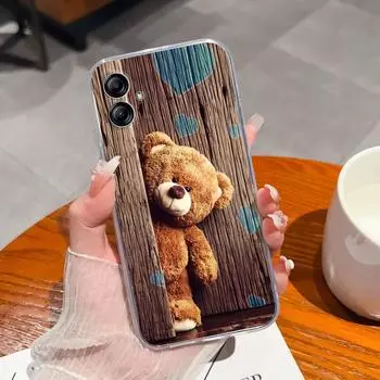 Чехол для телефона Samsung A20S A03 A14 A30 A04E A32 A10e A52, задняя крышка, модная противоударная матовая мягкая силиконовая прозрачная сумка для телефона для бампера Galaxy Samsung A5 2017