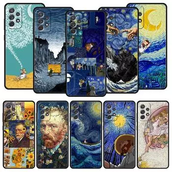Чехол для телефона Samsung A51 A71 A41 A31 A21S A11 A03S A12 A32 A52 A22 A13 A23 A33 A53 A73 5G Cover Art Эстетический Ван Гог Звездный Samsung A33 5G
