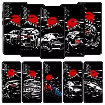 Чехол для телефона Samsung A51 A71 A41 A31 A21S A11 A03S A12 A32 A52 A22 A13 A23 A33 A53 A73 5G чехол Япония JDM спортивные автомобили мужской мужской Samsung A22 5G
