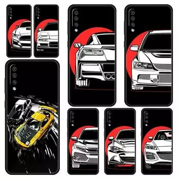 Чехол для телефона Samsung A52 A14 A50 A70 A10S A30 A40 A20S A20E A02S A12 A22 A72 A32 5G A04s JDM Tokyo Drift, чехол для лампы спортивного автомобиля Samsung A40