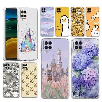 Чехол для телефона Samsung A54 A52 A50 A70 A10 A30 A40 A20S A20E A02S A12 A14 A22 A24 A42 A34 A32 5G A04s Чехол с рисунком из мультфильма Samsung A52