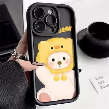 Чехол для телефона iPhone 11 13 12 14 15 16 Pro Max 7 8 Plus XR XS Max Samsung A55 S24 S23 A02S Redmi 9 13C 9A 10 A3 OPPO A15S A16 A17 A18 A38 A53 A54 A31 Xiaomi 11 Lite 4G кофейный