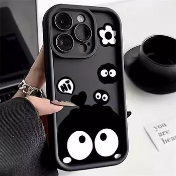 Чехол для телефона iPhone 11 13 12 14 15 16 Pro Max 7 8 Plus XR XS Max Samsung A55 S24 S23 A02S Redmi 9 13C 9A 10 A3 OPPO A15S A16 A17 A18 A38 A53 A54 A31 Xiaomi 11 Lite 4G кофейный