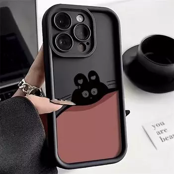 Чехол для телефона iPhone 11 13 12 14 15 16 Pro Max 7 8 Plus XR XS Max Samsung A55 S24 S23 A02S Redmi 9 13C 9A 10 A3 OPPO A15S A16 A17 A18 A38 A53 A54 A31 Xiaomi 11 Lite 4G кофейный