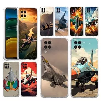 Чехол для телефона Samsung Galaxy A13 A15 A25 A51 A71 A21S A11 A12 A31 A52 A41 A23 A53 A73 A32 5G A03S A05s Чехол Истребители Samsung A13