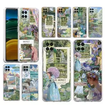 Чехол для телефона Samsung Galaxy A13 A15 A25 A51 A71 A21S A11 A12 A31 A52 A41 A23 A53 A73 A32 5G A03S A05s Чехол Claude Monet Art Samsung A21s