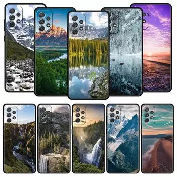 Чехол для телефона Samsung Galaxy A13 A51 A71 A41 A31 A21S A11 A03S A12 A32 A52 A23 A33 A53 A73 5G Чехол Лес Пляж Восход Природа Samsung A53 5G