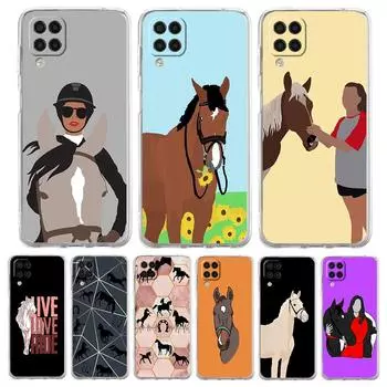 Чехол для телефона Samsung Galaxy A13 A51 A71 A21S A12 A11 A31 A52 A41 A23 A53 A73 A32 5G A03S Чехол Фредерик Великая красавица конь Samsung A11