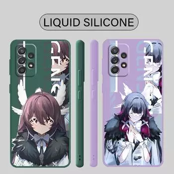 Чехол для телефона Samsung Galaxy A13 A52s A33 A72 A22 A53 A42 A52 A32 A23 A73 Genshion Impact Tartaglia Anima Square Liquid Cover Samsung A13 5G