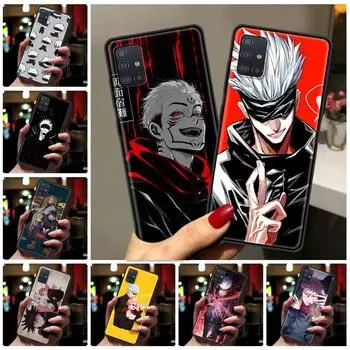 Чехол для телефона Samsung Galaxy A21S A12 A51 A71 A70 A50 A02S A41 A32 A52 A72 4G/5G Мягкий противоударный чехол аниме Jujutsu Kaisen Samsung A01