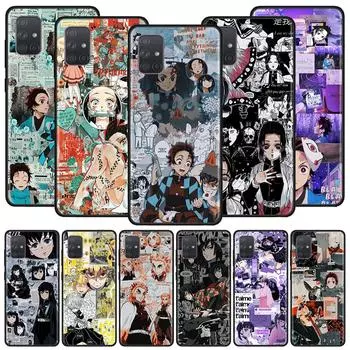 Чехол для телефона Samsung Galaxy A32 A52 A72 4G A21S A51 A50 A70 A71 A12 EU A10S A10 A20E A30 Shell Kimetsu No Yaiba Demon Slayer Samsung A10