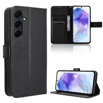 Чехол для телефона Samsung Galaxy A35 A 35 5G, откидная крышка, кошелек из искусственной кожи, слот для карт, подставка For Samsung Galaxy A35 5G коричневый