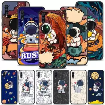 Чехол для телефона Samsung Galaxy A50 A70 A10 A20e A30 A40 A20s A10s A10e A80 A90 A60 A30s, милый чехол с изображением космонавта For Samsung A10e