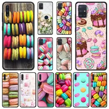 Чехол для телефона Samsung Galaxy A50 A70 A10 A10S A30 A40 A20S A20E A02S A12 A22 A32 5G A02S A04S черный чехол макароны торт десерт Samsung A30