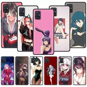 Чехол для телефона Samsung Galaxy A51 A72 A71 A70 A50 A40 A20s A30 A10s A20e A10 A02s A01 Задняя крышка Аниме Хентай Сексуальная Девушка-зайчик Samsung A01