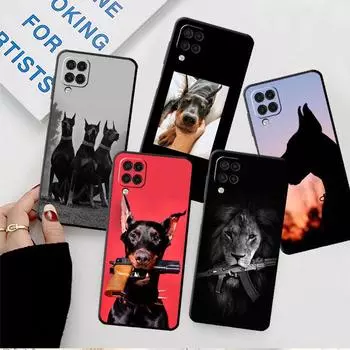 Чехол для телефона Samsung Galaxy A52 A12 A53 A32 4G A13 A51 A21s A71 A22 A33 A72 A31 A03s с изображением животного таксы и добермана Samsung A52 4G(5G)