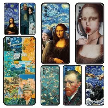 Чехол для телефона Samsung Galaxy A52 A14 A50 A70 A10S A30 A40 A20S A20E A02S A12 A22 A32 5G A04s Мона Лиза Ван Гог масляная обложка Samsung A22