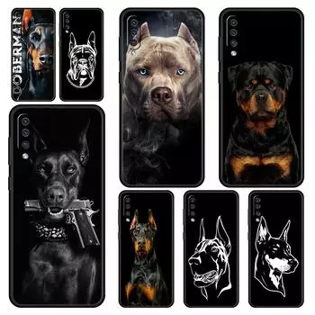 Чехол для телефона Samsung Galaxy A52 A14 A50 A70 A10S A30 A40 A20S A20E A02S A12 A22 A72 A32 5G A04s Pet Dog Pitbull Силиконовый чехол Samsung A12