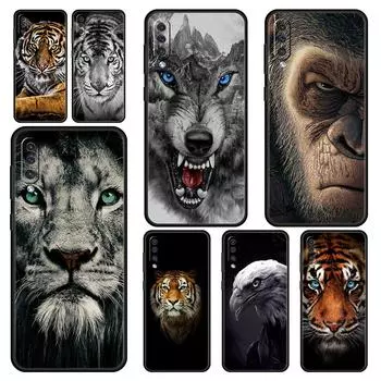 Чехол для телефона Samsung Galaxy A52 A14 A50 A70 A10S A30 A40 A20S A20E A02S A12 A22 A32 5G A04, чехол с изображением льва, тигра, короля обезьяны и животного Samsung A22 5G