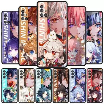 Чехол для телефона Samsung Galaxy A52 A32 A12 A21s A71 A53 A51 A31 A13 A23 A22 A72 A41 Fundas задняя крышка Genshin Impact Game Samsung A11