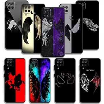 Чехол для телефона Samsung Galaxy A70 A70s A50 A30s A04s A20s A20e A02 A02s A03 A42 M52 M31 M04, чехол для девочек с крыльями ангела и демона Samsung M31