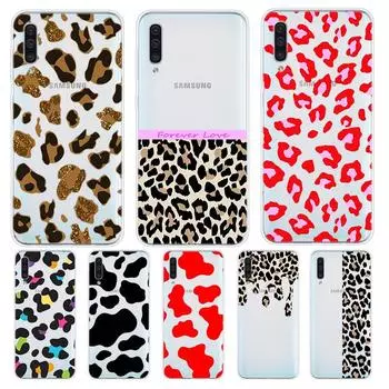 Чехол для телефона Samsung Galaxy A90 A80 A70 A60 A50 A40 A30 A20S A20E A10 A10E A10S S8 S7 S6 Edge с леопардовым принтом в горошек Samsung A10